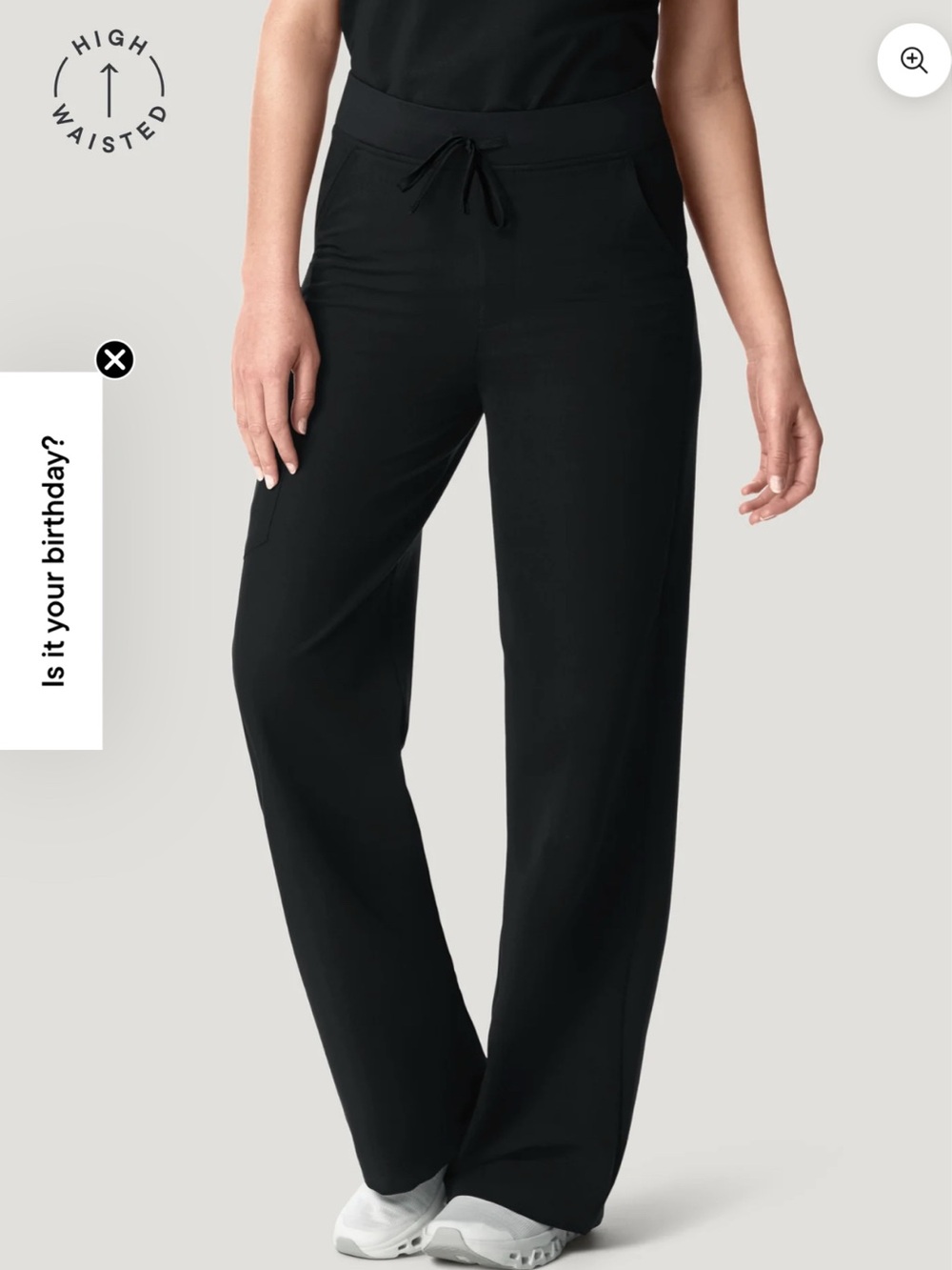 Mandala Scrubs Black High-Waisted Flares Pants soft stretch S small figs